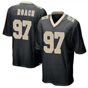 Nike Malcolm Roach Youth Game New Orleans Saints Black Team Color Jersey