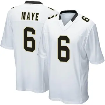 Nike Marcus Maye Youth Game New Orleans Saints White Jersey