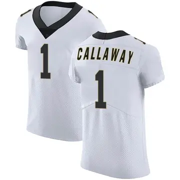 Nike Marquez Callaway Men's Elite New Orleans Saints White Vapor Untouchable Jersey