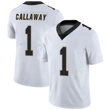 Nike Marquez Callaway Men's Limited New Orleans Saints White Vapor Untouchable Jersey
