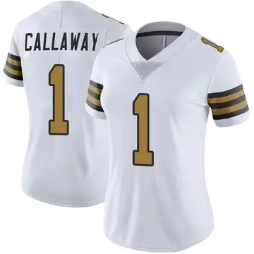 Nike Marquez Callaway Women's Limited New Orleans Saints White Color Rush Jersey