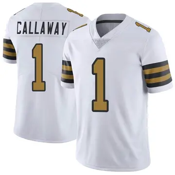 Nike Marquez Callaway Youth Limited New Orleans Saints White Color Rush Jersey
