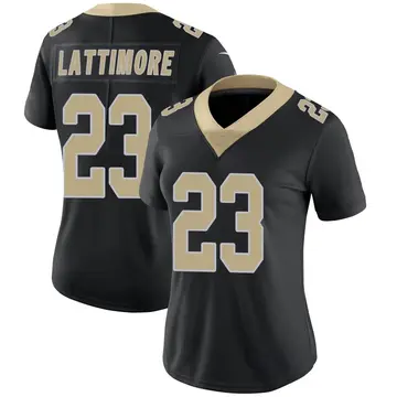 Nike Marshon Lattimore Women's Limited New Orleans Saints Black Team Color Vapor Untouchable Jersey