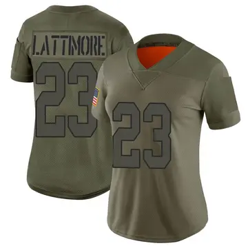 Nike Marshon Lattimore Women's Limited New Orleans Saints Camo 2019 Salute to Service Jersey