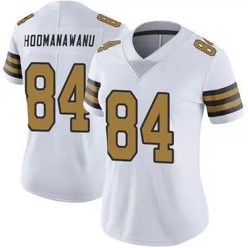 Nike Michael Hoomanawanui Women's Limited New Orleans Saints White Color Rush Jersey