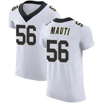 Nike Michael Mauti Men's Elite New Orleans Saints White Vapor Untouchable Jersey