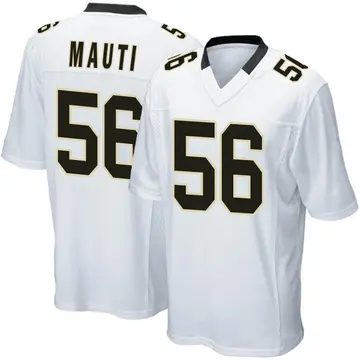 Nike Michael Mauti Youth Game New Orleans Saints White Jersey