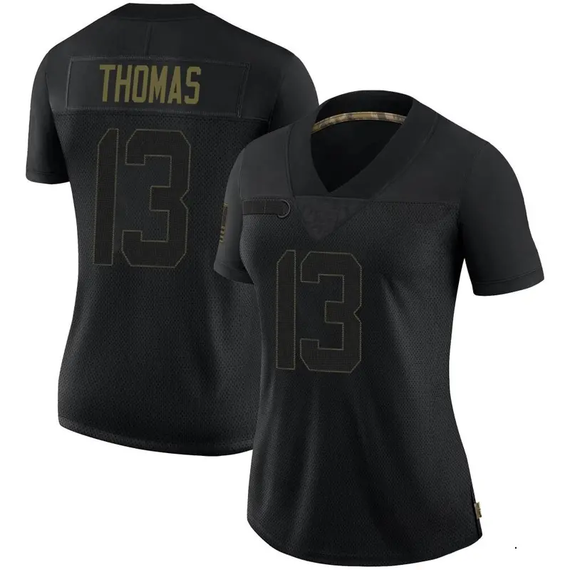 Nike Michael Thomas Women's Limited New Orleans Saints Black 2020 Salute To Service Jersey