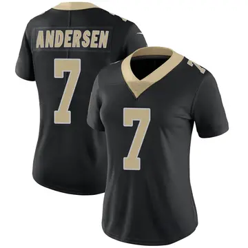 Nike Morten Andersen Women's Limited New Orleans Saints Black Team Color Vapor Untouchable Jersey