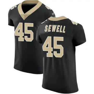 Nike Nephi Sewell Men's Elite New Orleans Saints Black Team Color Vapor Untouchable Jersey