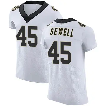 Nike Nephi Sewell Men's Elite New Orleans Saints White Vapor Untouchable Jersey