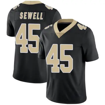 Nike Nephi Sewell Men's Limited New Orleans Saints Black Team Color Vapor Untouchable Jersey