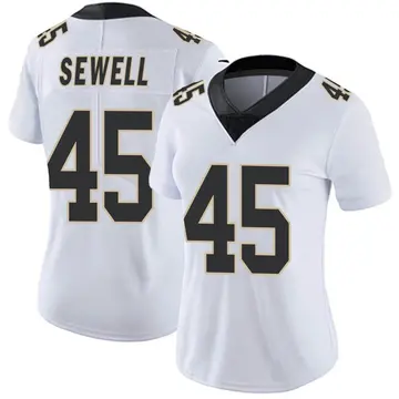 Nike Nephi Sewell Women's Limited New Orleans Saints White Vapor Untouchable Jersey