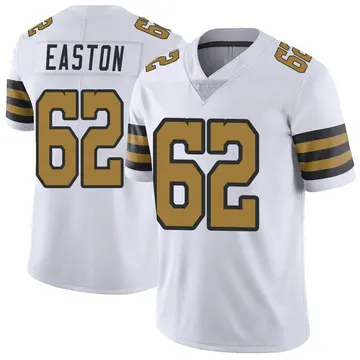 Nike Nick Easton Men's Limited New Orleans Saints White Color Rush Jersey