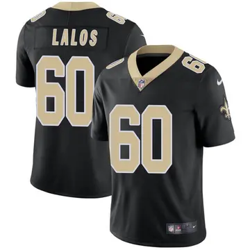 Nike Niko Lalos Men's Limited New Orleans Saints Black Team Color Vapor Untouchable Jersey