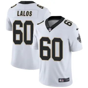 Nike Niko Lalos Men's Limited New Orleans Saints White Vapor Untouchable Jersey