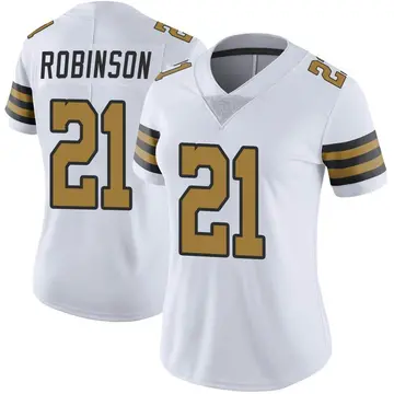 Nike Patrick Robinson Women's Limited New Orleans Saints White Color Rush Jersey