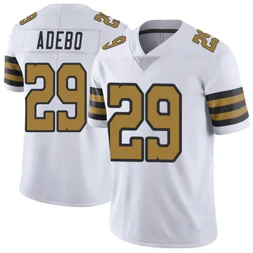 Nike Paulson Adebo Men's Limited New Orleans Saints White Color Rush Jersey