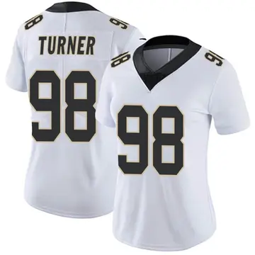 Nike Payton Turner Women's Limited New Orleans Saints White Vapor Untouchable Jersey