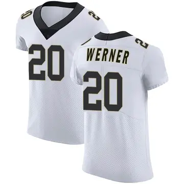 Nike Pete Werner Men's Elite New Orleans Saints White Vapor Untouchable Jersey