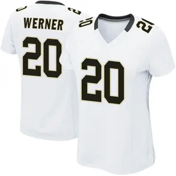 Nike Pete Werner Women's Game New Orleans Saints White Jersey