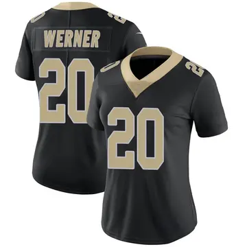 Nike Pete Werner Women's Limited New Orleans Saints Black Team Color Vapor Untouchable Jersey