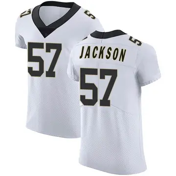 Nike Rickey Jackson Men's Elite New Orleans Saints White Vapor Untouchable Jersey