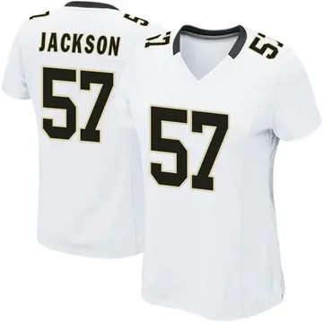 Nike Rickey Jackson Women's Game New Orleans Saints White Jersey