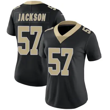 Nike Rickey Jackson Women's Limited New Orleans Saints Black Team Color Vapor Untouchable Jersey