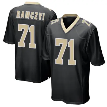 Nike Ryan Ramczyk Men's Game New Orleans Saints Black Team Color Jersey