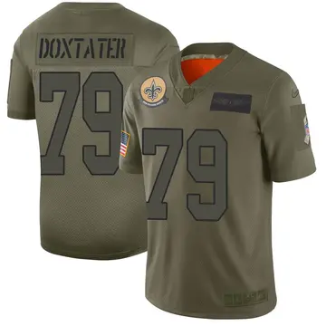 Nike Sage Doxtater Men's Limited New Orleans Saints Camo 2019 Salute to Service Jersey