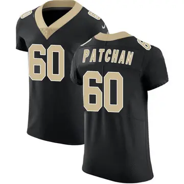 Nike Scott Patchan Men's Elite New Orleans Saints Black Team Color Vapor Untouchable Jersey
