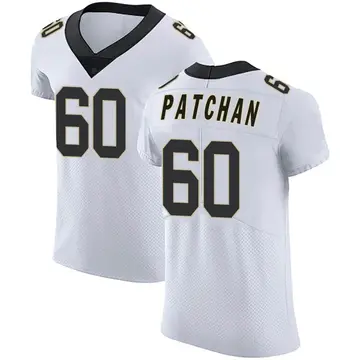 Nike Scott Patchan Men's Elite New Orleans Saints White Vapor Untouchable Jersey