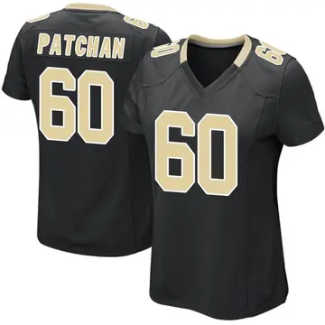 Nike Scott Patchan Women's Game New Orleans Saints Black Team Color Jersey