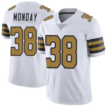 Nike Smoke Monday Youth Limited New Orleans Saints White Color Rush Jersey