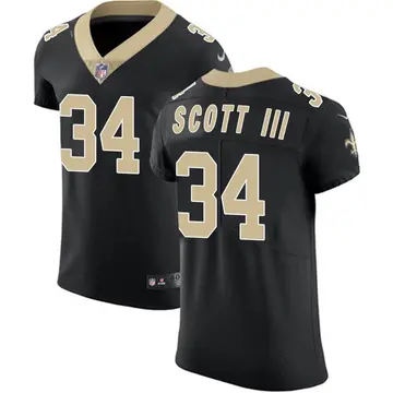 Nike Stevie Scott III Men's Elite New Orleans Saints Black Team Color Vapor Untouchable Jersey