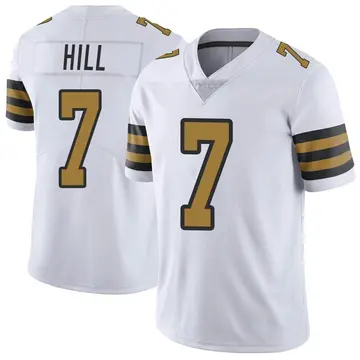 Nike Taysom Hill Men's Limited New Orleans Saints White Color Rush Jersey