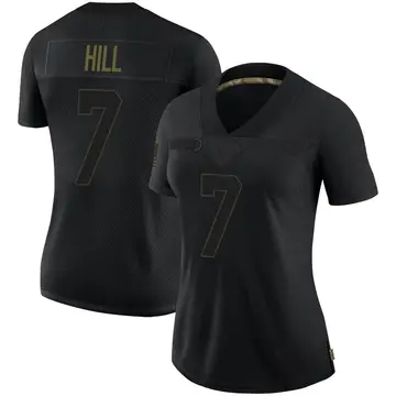 Nike Taysom Hill Women's Limited New Orleans Saints Black 2020 Salute To Service Jersey