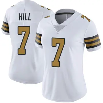 Nike Taysom Hill Women's Limited New Orleans Saints White Color Rush Jersey