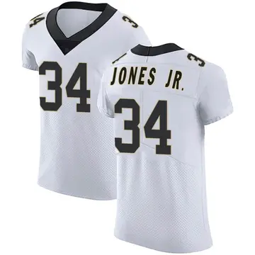 Nike Tony Jones Jr. Men's Elite New Orleans Saints White Vapor Untouchable Jersey