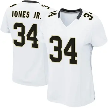 Nike Tony Jones Jr. Women's Game New Orleans Saints White Jersey