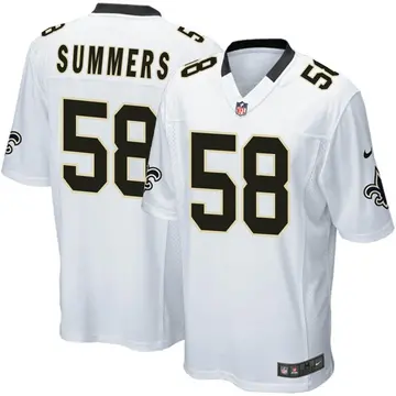 Nike Ty Summers Men's Game New Orleans Saints White Jersey