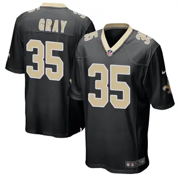 Nike Vincent Gray Youth Game New Orleans Saints Black Team Color Jersey