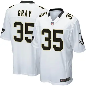 Nike Vincent Gray Youth Game New Orleans Saints White Jersey