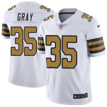 Nike Vincent Gray Youth Limited New Orleans Saints White Color Rush Jersey