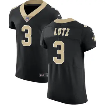 Nike Wil Lutz Men's Elite New Orleans Saints Black Team Color Vapor Untouchable Jersey
