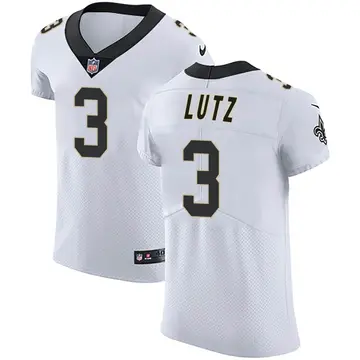 Nike Wil Lutz Men's Elite New Orleans Saints White Vapor Untouchable Jersey