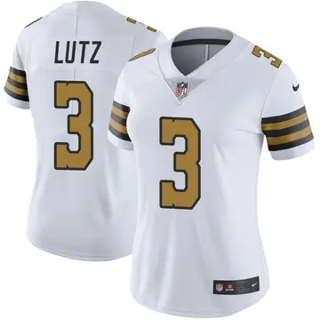 Nike Wil Lutz Women's Limited New Orleans Saints White Color Rush Jersey