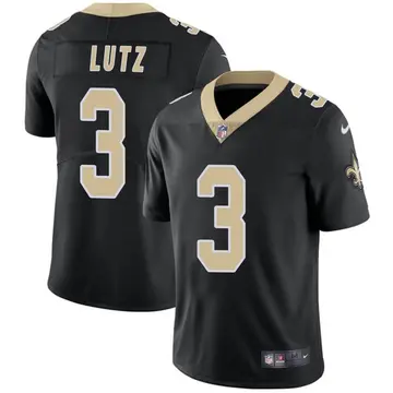 Nike Wil Lutz Youth Limited New Orleans Saints Black Team Color Vapor Untouchable Jersey