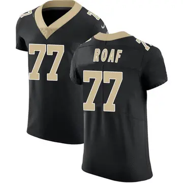 Nike Willie Roaf Men's Elite New Orleans Saints Black Team Color Vapor Untouchable Jersey